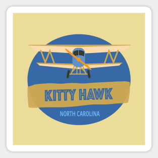Kitty Hawk NC Biplane Magnet